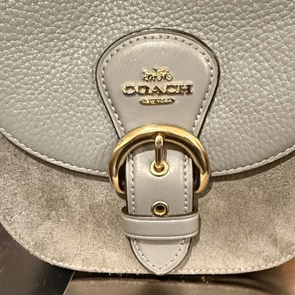 Coach Cleo 17 leather/suede Crossbody Bag